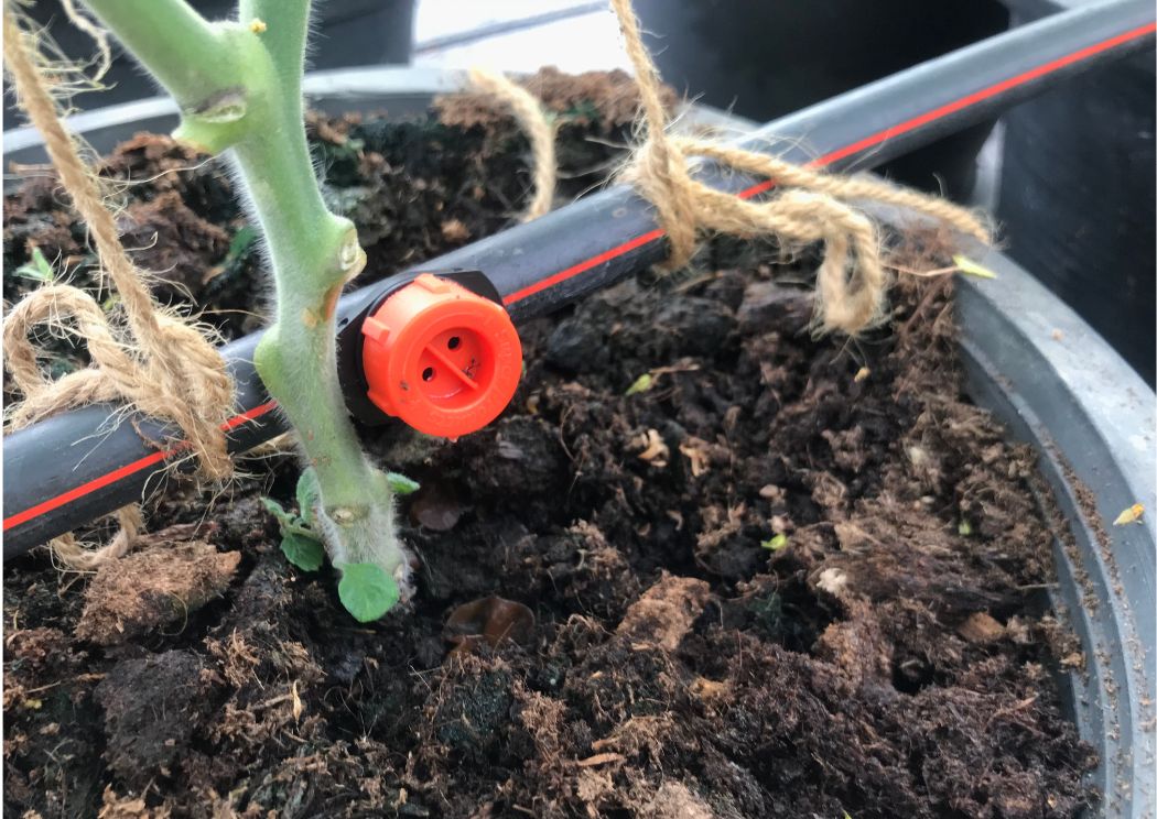 riego por goteo para macetas