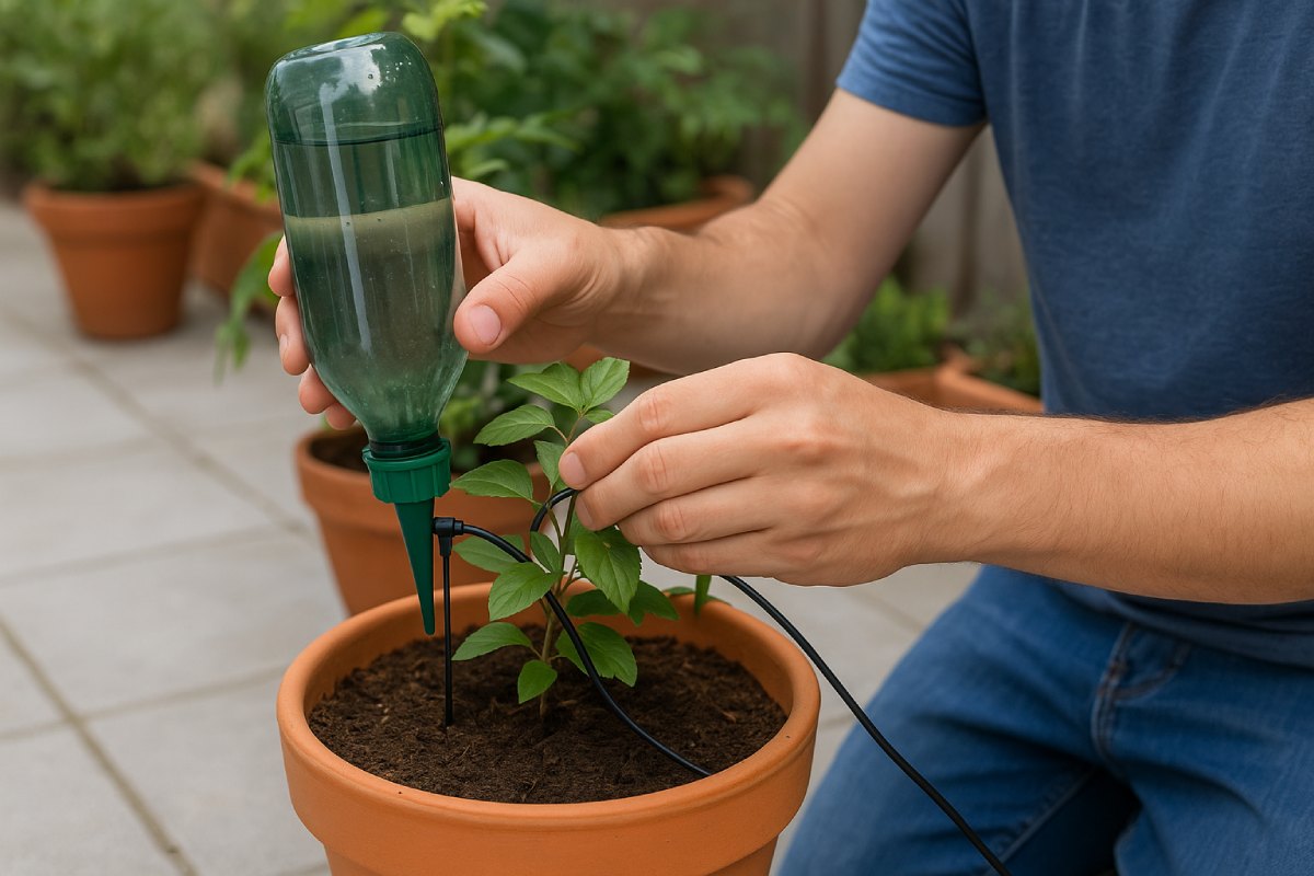sistemas de riego para macetas