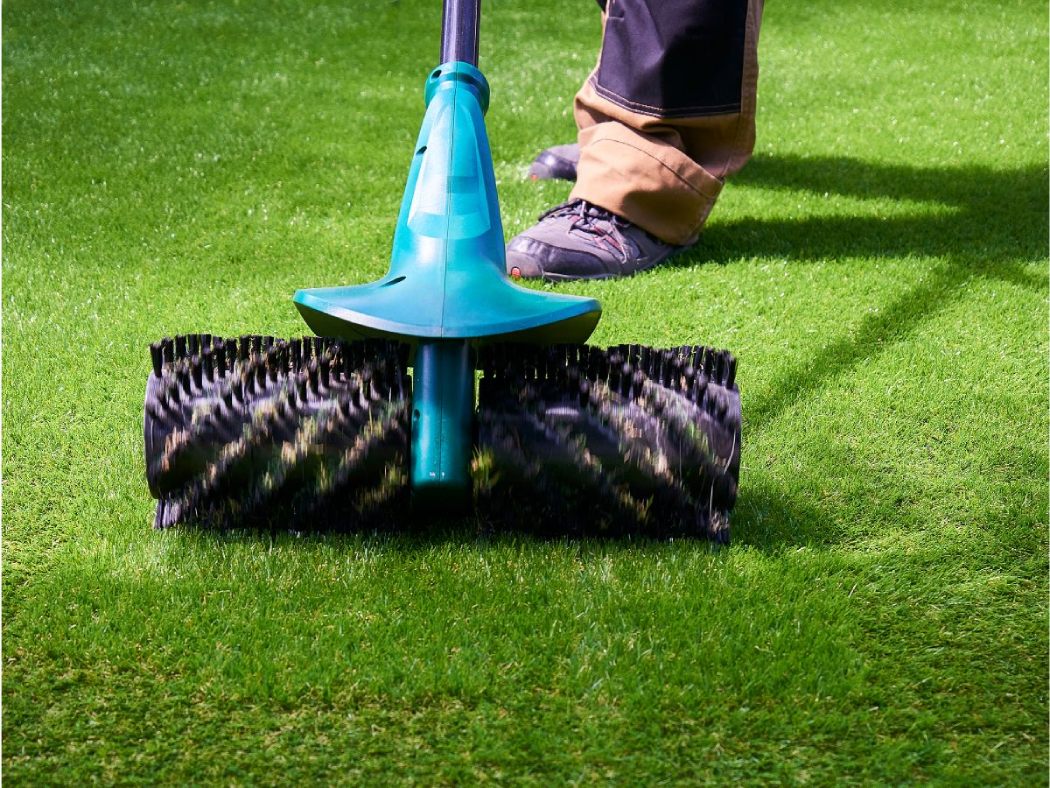 cuidados del césped artificial en invierno