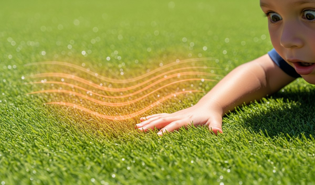 quemadura cesped artificial