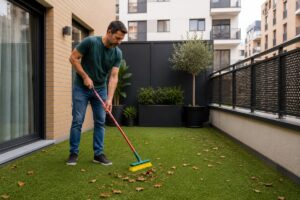 Mantenimiento del césped artificial