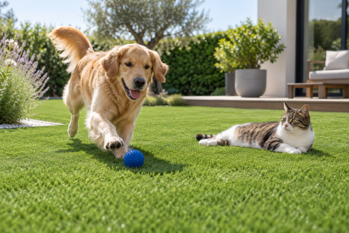 césped artificial para perros y gatos